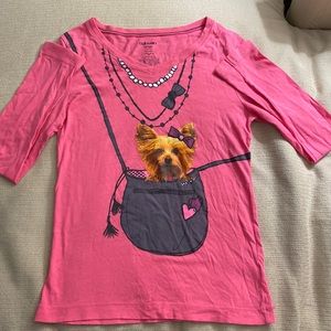 NWOT Cute old navy long sleeve t shirt with an adorable puppy